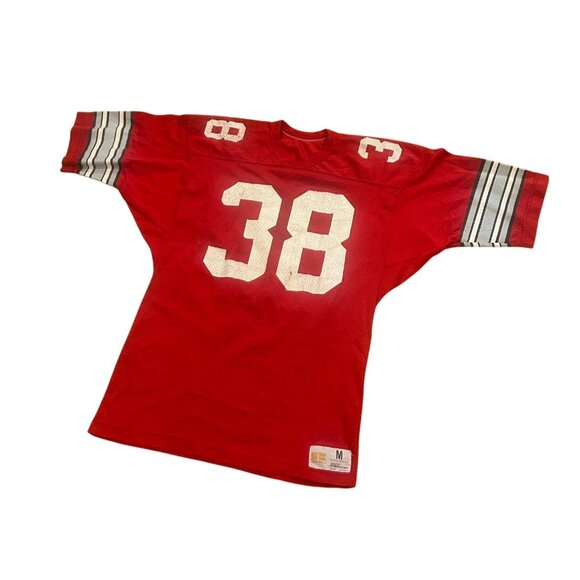 Rare 1970's Russell Athletic Ohio State Buckeyes #38 Football Jersey Size Medium - Picture 4 of 7
